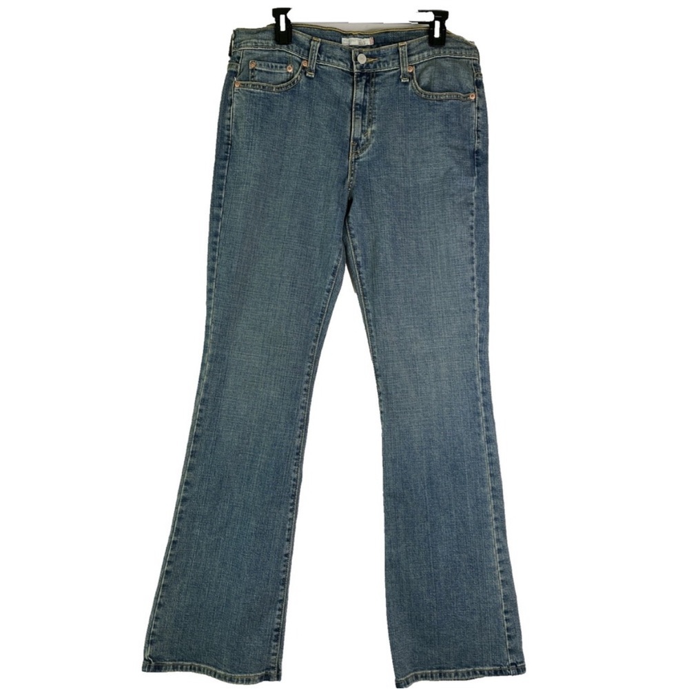 Women's Levi's 515 9" Boot Cut Stretch Straight Leg Jeans Classic Size 12‎ Long